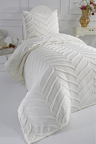 Çeyiz Diyarı Land of Dowry Sementina 2 Piece Single Pique Set Cream