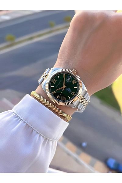 U.S. Polo Assn. U.S. Polo Assn. Steel Cord and Case Tarnish Color Not Throw Women's Wristwatch with 2 Years Warranty Mdl.04