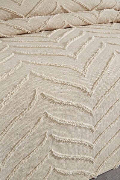 Çeyiz Diyarı Dowry Land Sementina 3 Piece Double Pique Set Beige