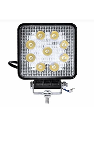 Point Çalışma Led Lambası Off Road Gündüz Farı Sis Kare 27w 9 Led