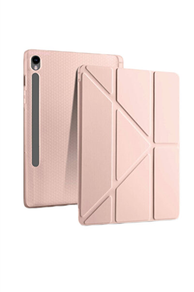 TEKNETSTORE Samsung Galaxy Tab S10 Fe+ Plus 13.1'' Uyumlu Kılıf Kalem Bölmeli Uyku Modlu Arkası Silikon Kapak