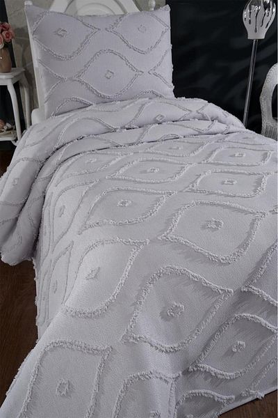 Çeyiz Diyarı Dowry Land Pirot 2 Piece Single Pique Set Gray