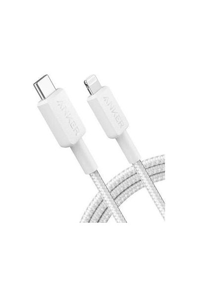 Anker Cablu de date A81B6G21, USB-C la Lightning, 1,8 m, alb
