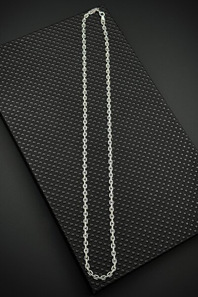 FRNCH 925 Ayar Gümüş italyan Model Gümüş Renk Erkek Kolye FRJ30928-1028-A