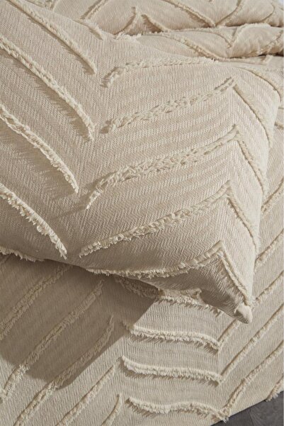 Çeyiz Diyarı Dowry Land Sementina 3 Piece Double Pique Set Beige