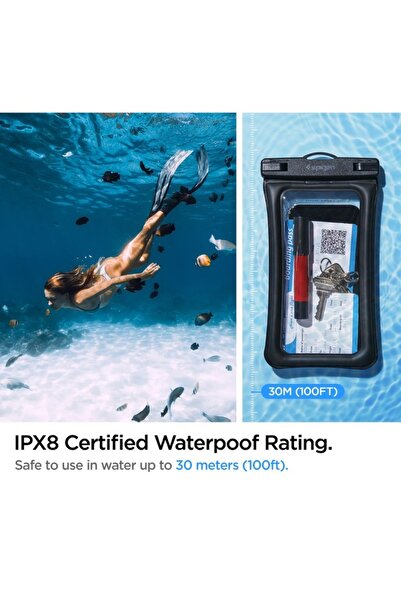 Spigen Universal phone case (set of 2), Waterproof Case A610, Black