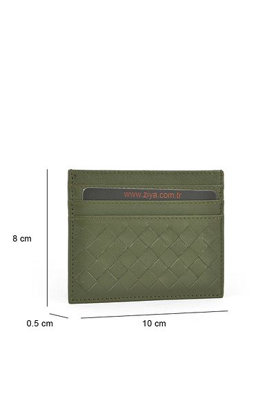 Ziya , Unisex Genuine Leather Card Holder 1539852Z05 Green