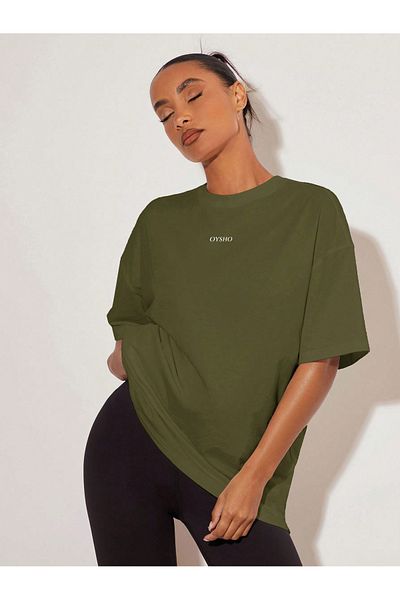 JANSO GROUP - Cotton Printed Letter Oversize T-Shirt Large Size