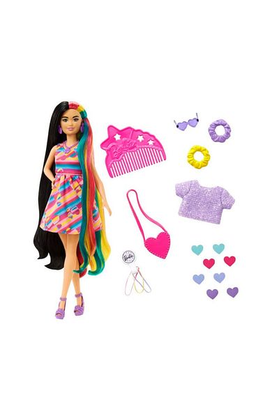mattel Barbie doll with accessories Tottaly Hair Heart