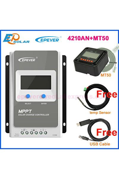 Choice6 كابلات 4210AN MT50 EPEVER Tracer MPPT 10A 20A 30A 40A 12V 24V وحدة تح...