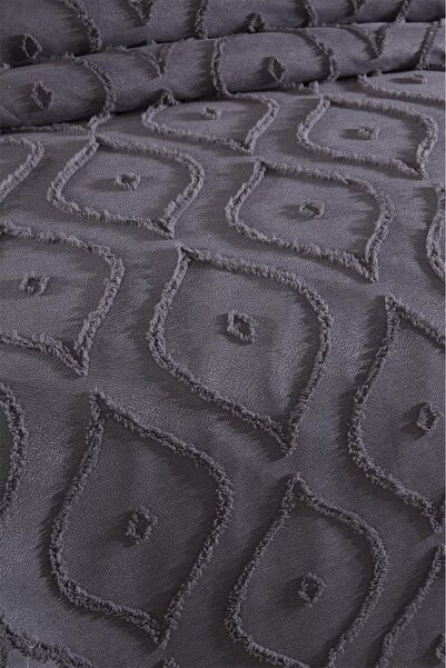 Çeyiz Diyarı Dowry Land Pirot 3 Piece Double Pique Set Anthracite