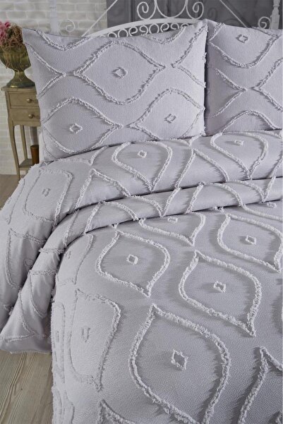 Çeyiz Diyarı Dowry Land Pirot 3 Piece Double Pique Set Gray