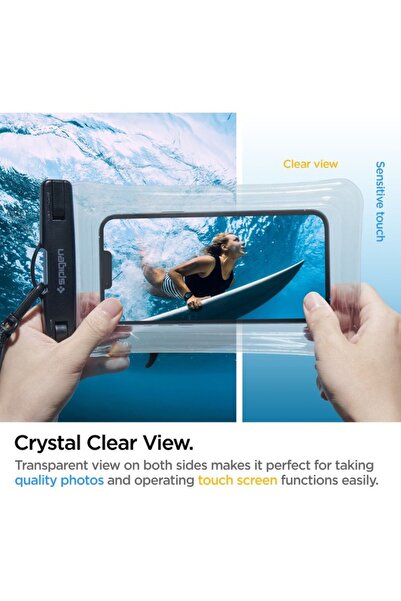 Spigen Waterproof Case A610 Universal Phone Case, Clear