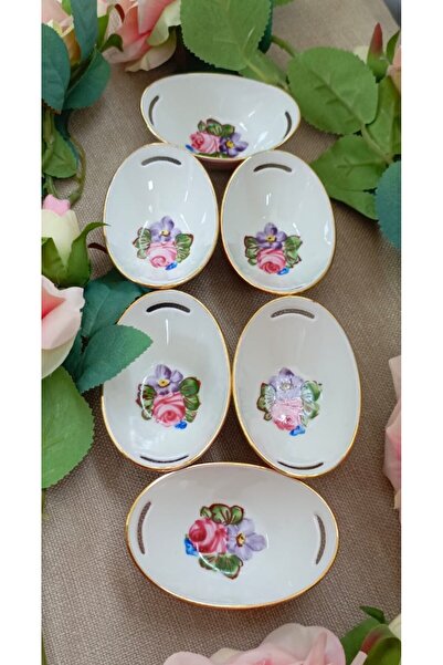 BY.RAYKA PORSELEN El Dekor Suli̇man Porcelain Hand Painting Set of 6 Delights