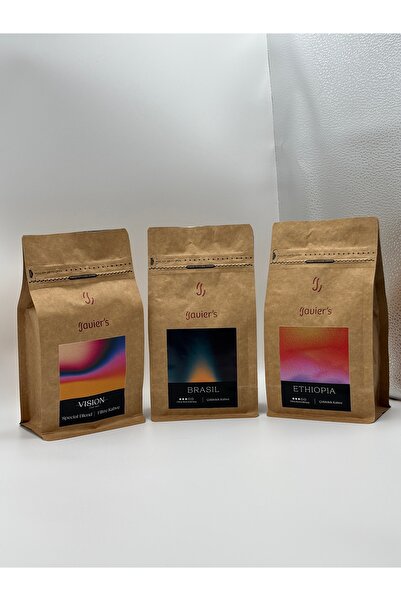 Javier’s Etiyopya x Brezilya x Vision Special Blend 3x250g Tanışma Paketi - Ç...