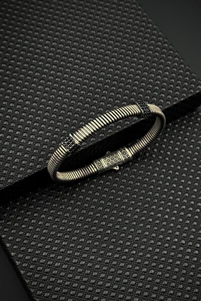 FRNCH 925 Ayar Gümüş italyan Model Gümüş Renk Erkek Bileklik FRJ12632-3632-A