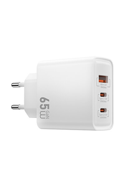 WIWU Wi-G005 Essen Serisi GaN Tech PD Hızlı Şarj Özellikli Şarj Başlığı 65W B...