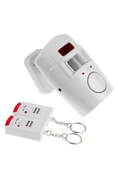 Nirkabel Motion sensor alarm, 2 remote controls included