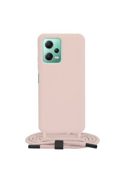 OEM Protective Case for Xiaomi Redmi Note 12 5G/Poco X5, Xtreme Armor, Crossbody Lanyard, G1657, Metal,