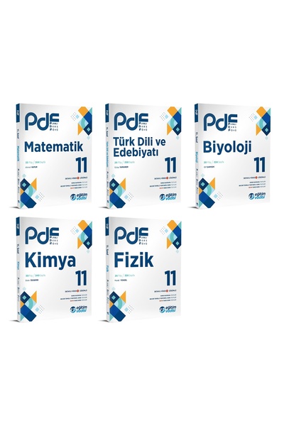 Eğitim Vadisi 2024 11. Sınıf Sayısal Pdf Planlı Ders Föyü Seti