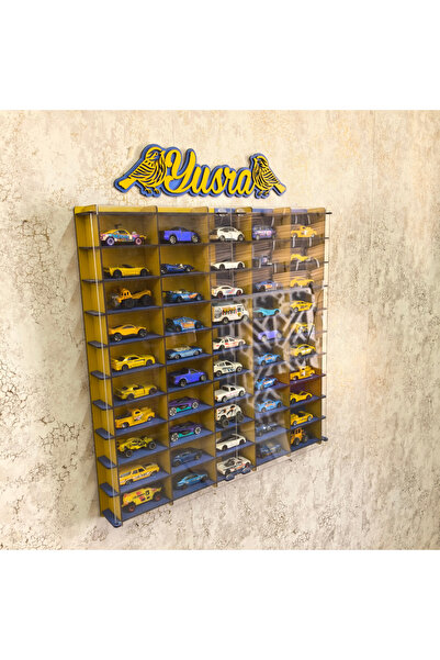 HALL BREATHE Renkli 1/64 Ölçek 50 Araçlık Metal Model Rafı, Kapaklı, Uyumlu, ...