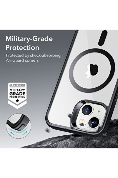 OEM High Protection Case for iPhone 14 / iPhone 13, Advanced Style X61, Thermoresistant Plastic, Crystal