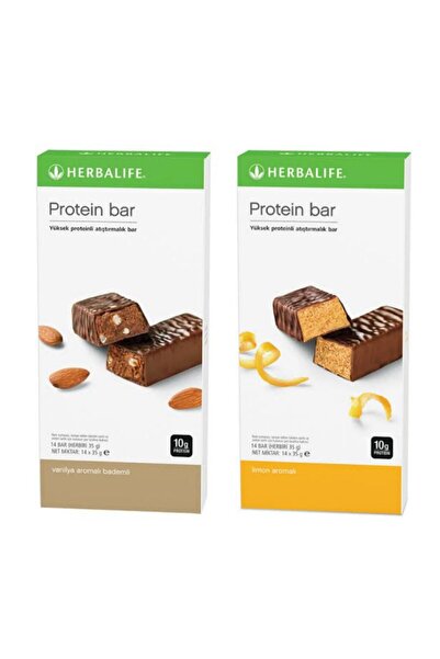 Herbalife Protein Bar - Protein Bar Limon Aromalı & Protein Bar Vanilya Aroma...