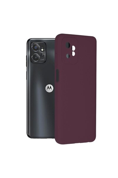 OEM Husă de protecție pentru Motorola Moto G Power 5G, rezistentă la impact, silicon flexibil cu margine moale, violet