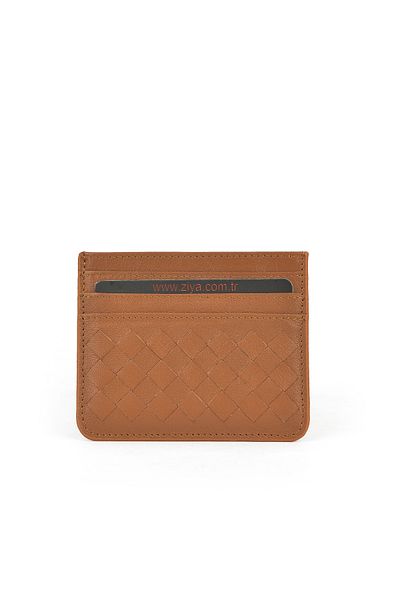 Ziya , Unisex Genuine Leather Card Holder 1539852Z06 Brown