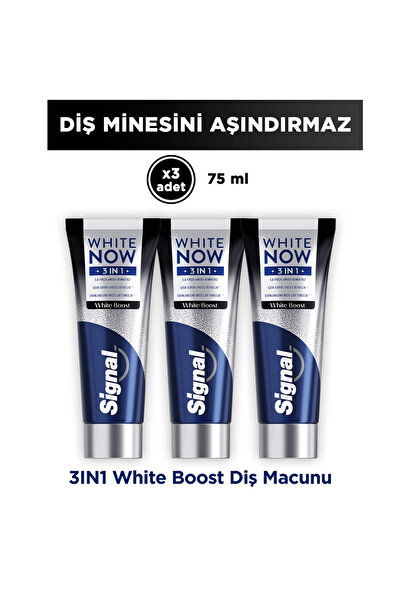 Signal White Now Diş Macunu 3 in 1 White Boost 75 ml x3