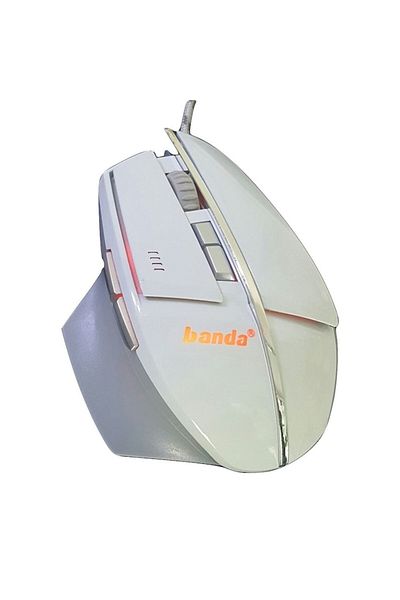 Banda Mouse Optic Gaming 7D, model X3, USB, LED, 800-3200 DPI, White