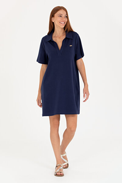 U.S. Polo Assn. Rochie mini cu decolteu in V