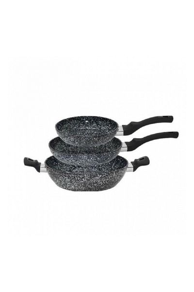 EDENBERG 3-piece cooking set, 2 pans 20/24 cm + 1 saucepan 28 cm,