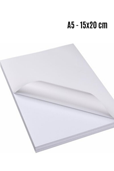 Quun 25 Adet A5(15x20cm) Hotmelt Güçlü Yapışkanlı Etiket