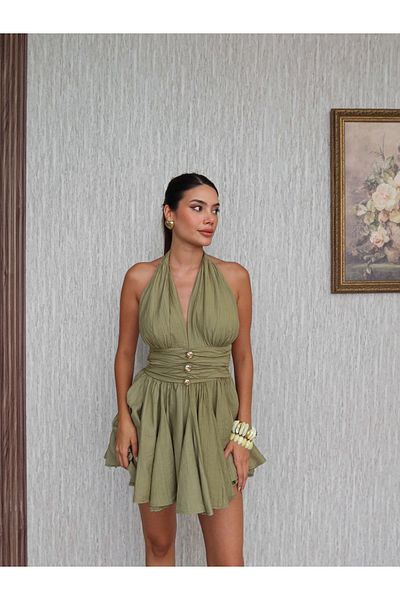 ESRAHELVACI Halter Mini Dress