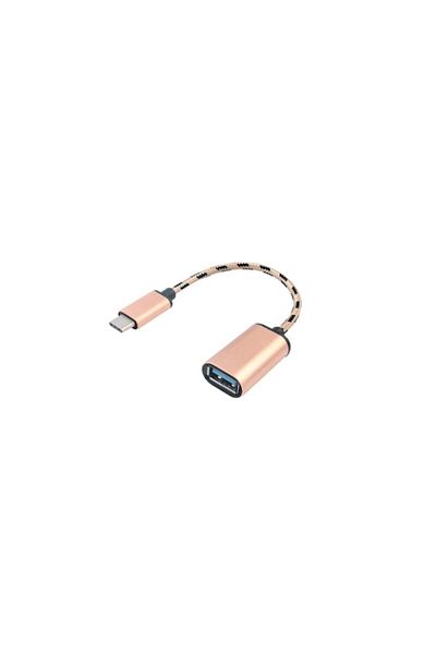 SOHO Cablu OTG USB 3.0 la USB-C pentru transfer date, stick, 15 cm, Rose Gold