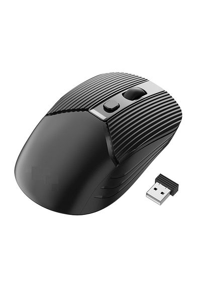 SOHO Mouse optic wireless, ergonomic design, and 4D button, 800/1200/1600 DPI, Black