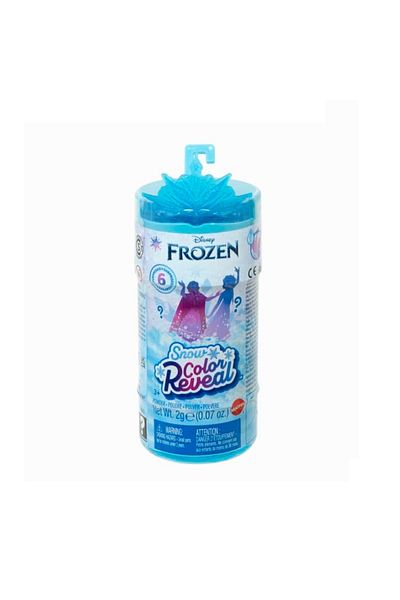 mattel Colour Reveal Frozen Magic Snow Transformation figurine with 6 surprise accessories