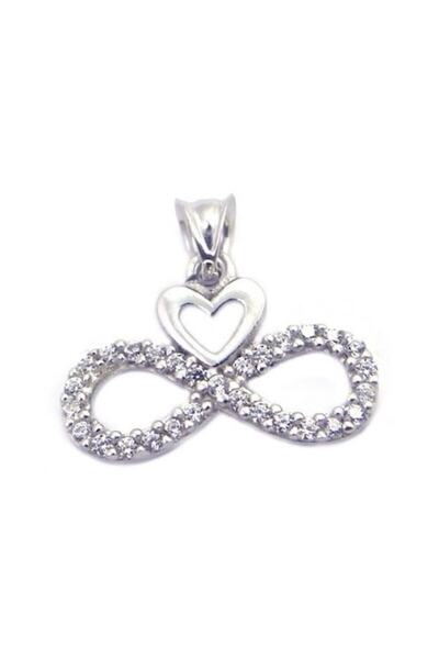 Flo Pandantiv Infinit cu Inima, Argint 925, 1.5 cm x 2 cm
