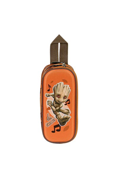 Marvel Penar scoala Avengers - Groot, design 3D, 2 compartimente, dreptunghiular, 22 x 9.5 x 6.5 cm