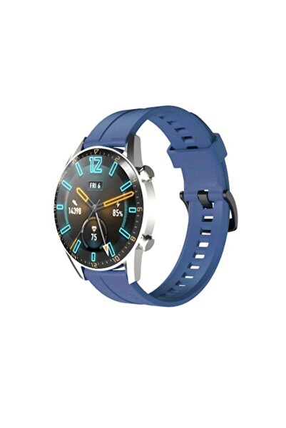 Bibilel Curea din silicon pentru Huawei Watch GT / GT2 / GT2 PRO, 46mm, albastră