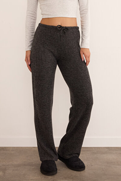 Fulla Moda Soft Palazzo Trousers with Tie Waist