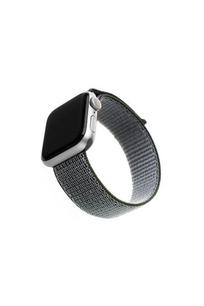 Bibilel Apple Watch Strap, 38-40mm, Textile, Black with Pink Inserts