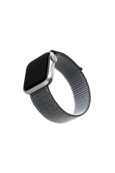 Bibilel Apple Watch Strap, 38-40mm, Textile, Black with Pink Inserts