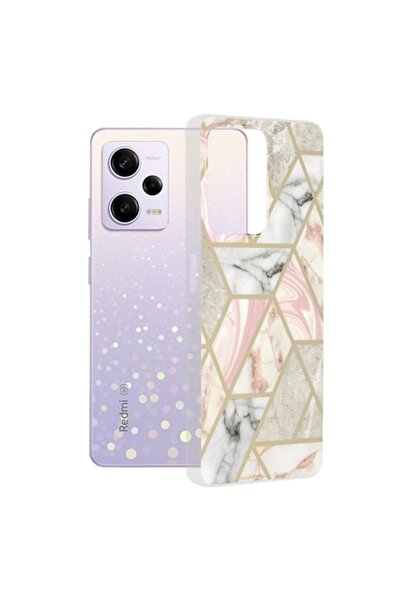 OEM Θήκη για Xiaomi Redmi Note 12 Pro/Poco X5 Pro, σειρά Techsuit Marble, ροζ...