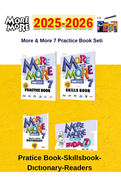 Fenomen Yayıncılık More & More 2025-2026 7.Sınıf 7 Practice Book Seti+Android Kalem