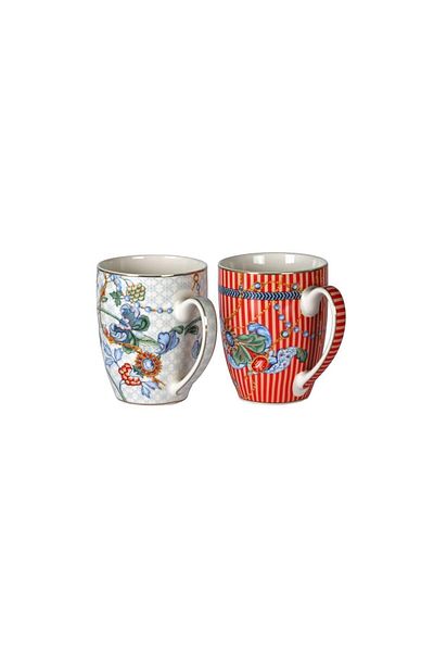 Lucky Art Luckyart Chantelle Bone 2-Piece Mug Set