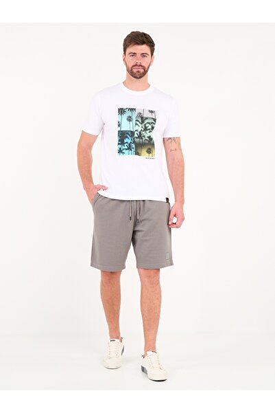 KVL by KENVELO Men's sports Bermuda shorts with logo