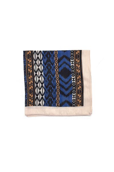 nazipek Soft Fabric Rug Patterned Cotton Bandana Scarf 50X50Cm