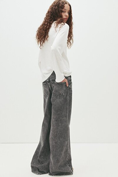 Pull & Bear Low-rise wide-leg jeans